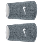 Nike Sweatband Swoosh Classic Reversible Doublewide Jumbo (Cotton Blend) 2025 grey/white - 2 pieces